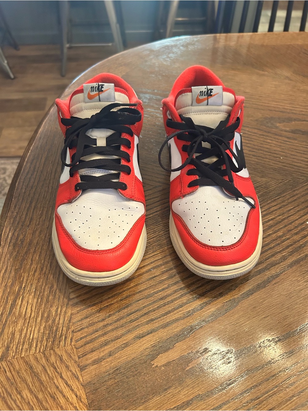 Nike Red, White & Black Low-Top Athletic Sneakers